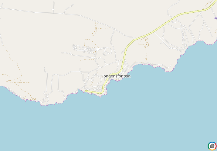 Map location of Jongensfontein